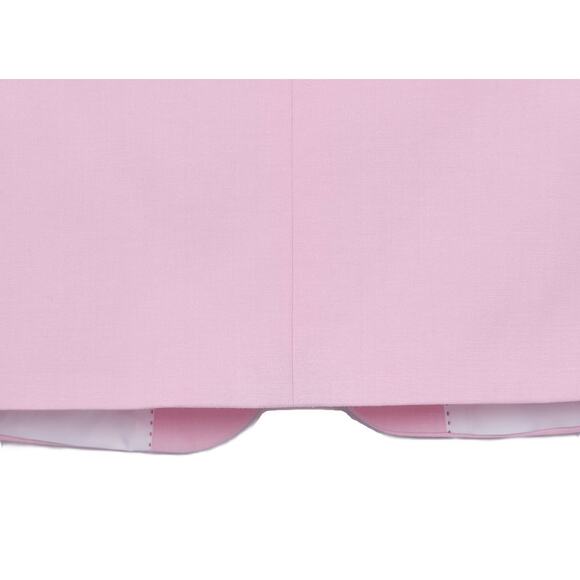 Tommy Hilfiger Mens Modern Fit 2 Piece Suit 44L 34x34 Light Pink Solid Chambray - Picture 7 of 13